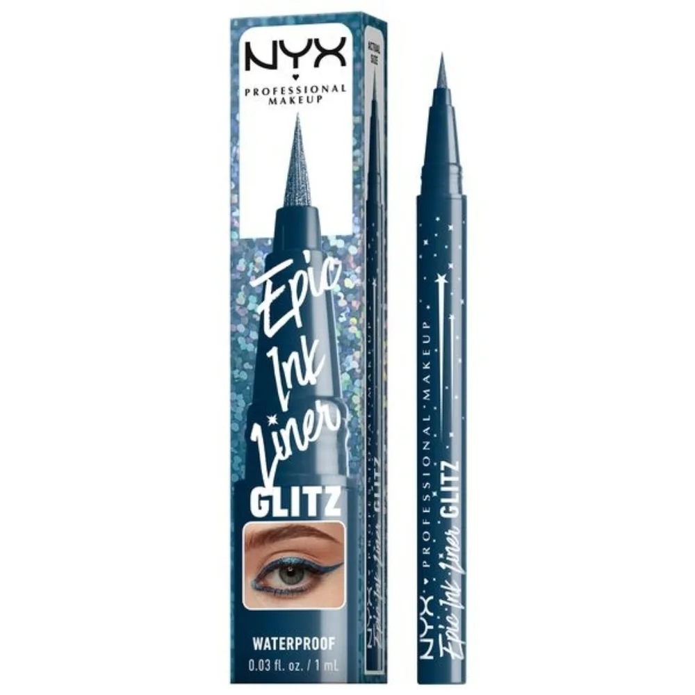 9 x NYX Epic Ink Liner Glitz Waterproof Eyeliner 05 Denim Dazzle